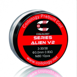 COILOLOGY Vorgewickelte Coil - Series Alien V2, Ni80 0.8ohm