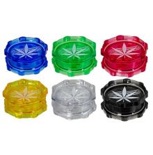 12 x Grinder Acryl, Hemp Leaf 2 tlg., 52mm