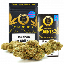 STAR-BUDS Indoor CBD Blüten, Harlequin 2.0, 4g (kleine Blüten)