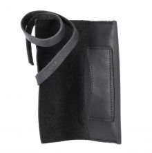 OHIA Tabaktasche Totem, echt Leder, schwarz